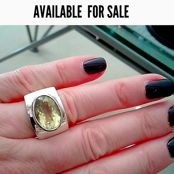 COPY - AVAILABLE FOR SALE 925 silver citrine ring - Picture 5 of 5